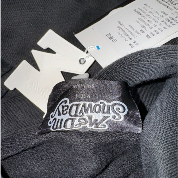 NEW Men’s Snow Day x MEDM Rapper Snowday Black Hoodie Sweatshirt M Medium NWT - Picture 9 of 16